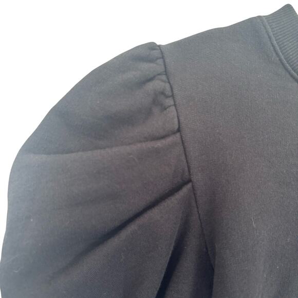 Sold Out NYC Just Enough Puff Short Sleeve Sweatshirt Black Size Small - Picture 6 of 9